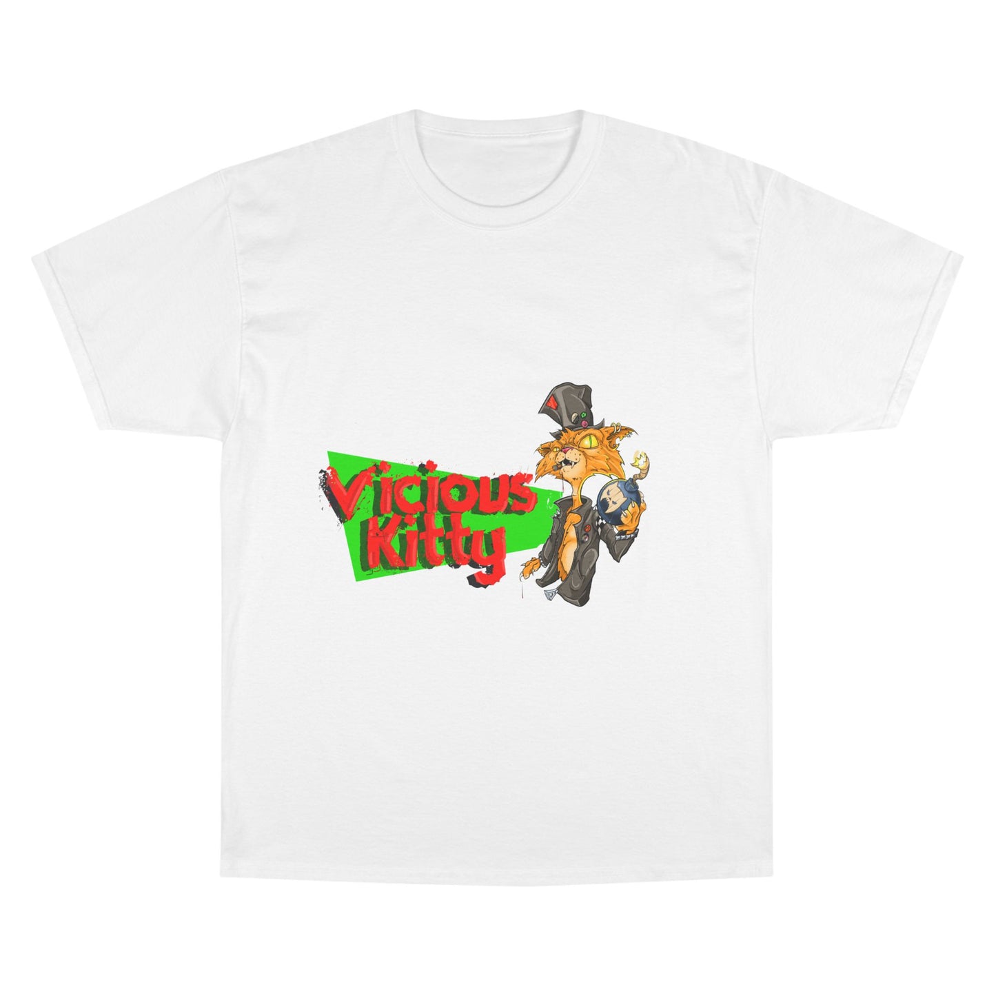 Vicious Kitty Graphic T-Shirt — Retro Cat Band Tee